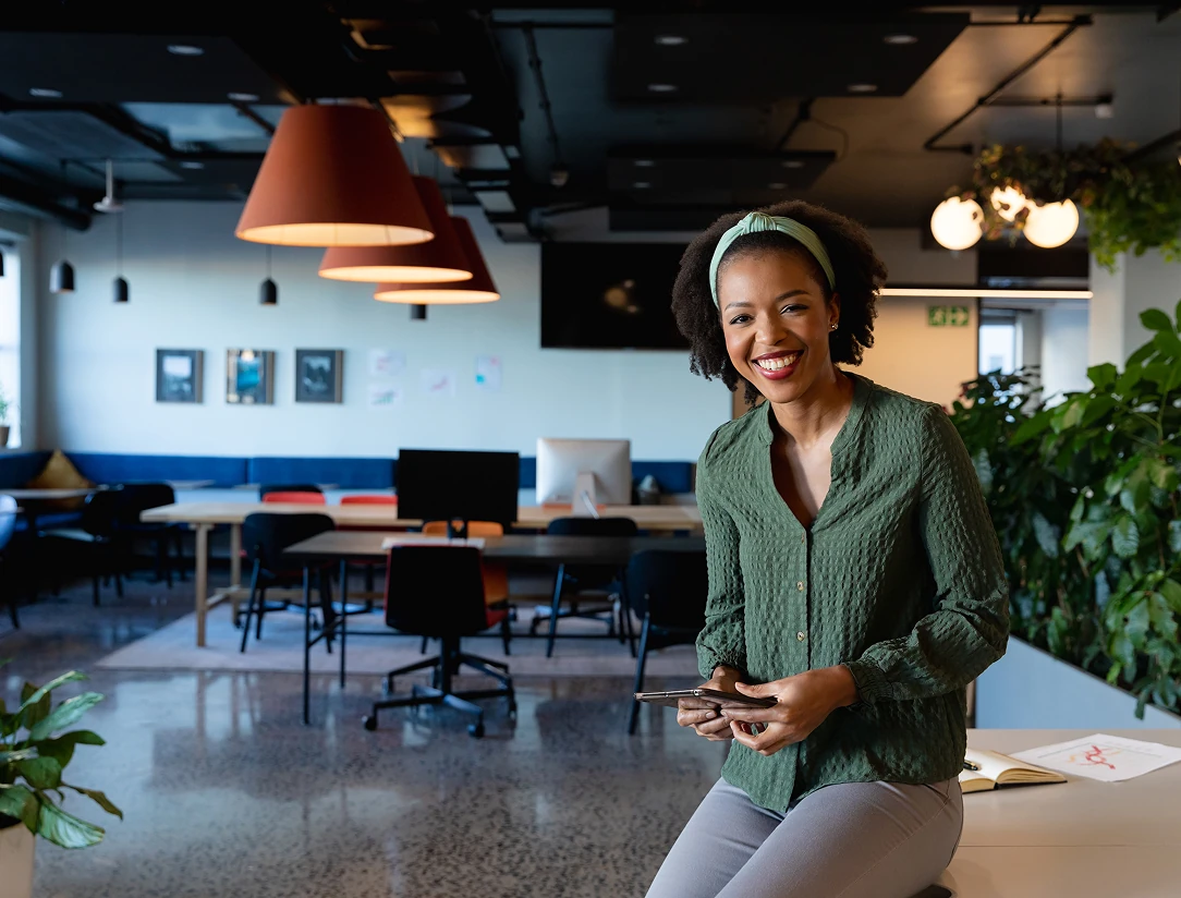 Technology professional at their desk